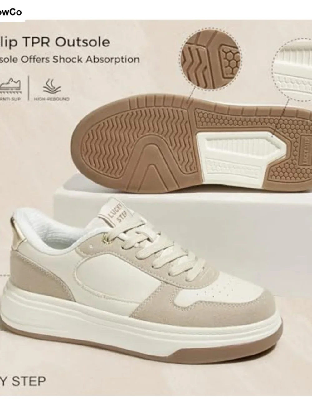 Slip-On Platform Walking Shoes for Women, Chunky Comfortable Low Top Sneakers